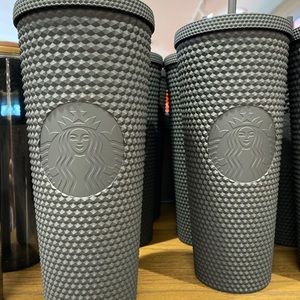 Matte Black Studded Tumbler